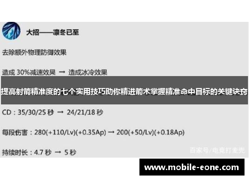 提高射箭精准度的七个实用技巧助你精进箭术掌握精准命中目标的关键诀窍 提高射箭精准度的七个实用技巧助你精进箭术掌握精准命中目标的关键诀窍