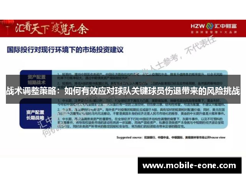 战术调整策略:如何有效应对球队关键球员伤退带来的风险挑战 战术调整策略:如何有效应对球队关键球员伤退带来的风险挑战